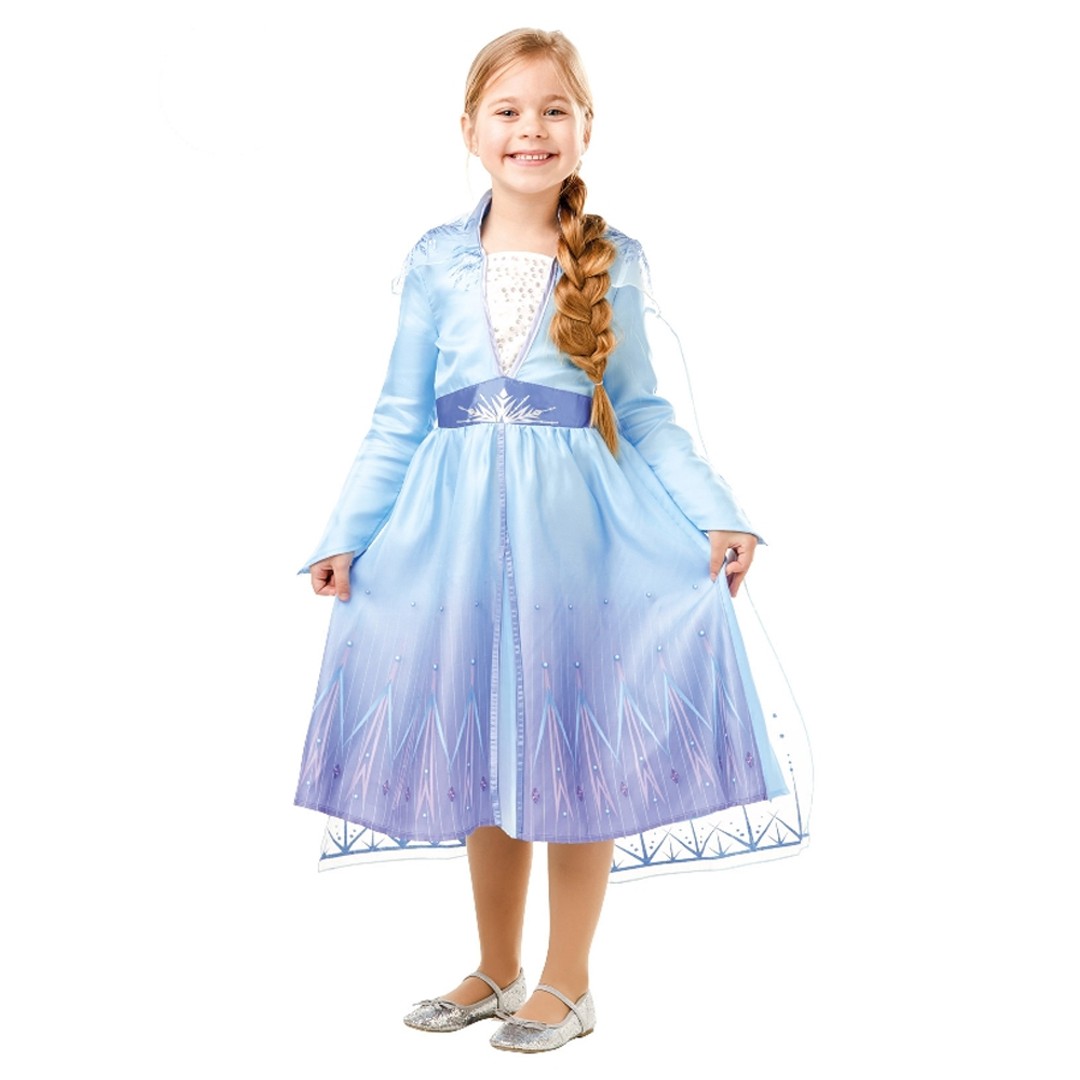 Disney Frozen 2 Size 3-5 Girls Princess Elsa Classic Dress Up Halloween Costume