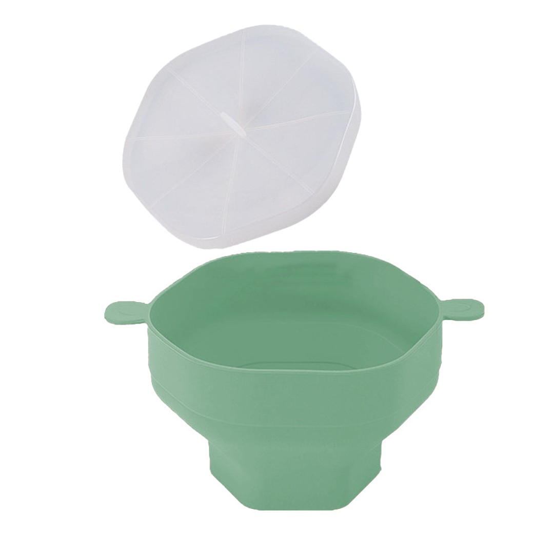 Microwave Popcorn Popper Silicone Popcorn Bowl With Lid