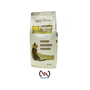 Kitty Fresh Ink Free Paper Litter Cat Litter 30L