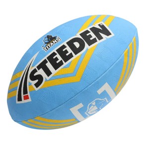 Gold Coast Titans NRL Football Steeden Supporter Ball Size 11" inch Footy
