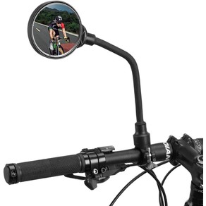 Cycling Bicycle Handlebar Mount Safe Rear View Mirror 360o Rotatable Angle 1 Pcs
