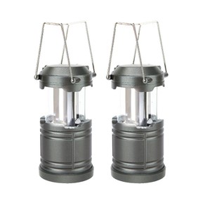 2pc Zoomtac 12.5cm LED Lantern/Light w/ Handle 300lm Outdoor/Camping Grey