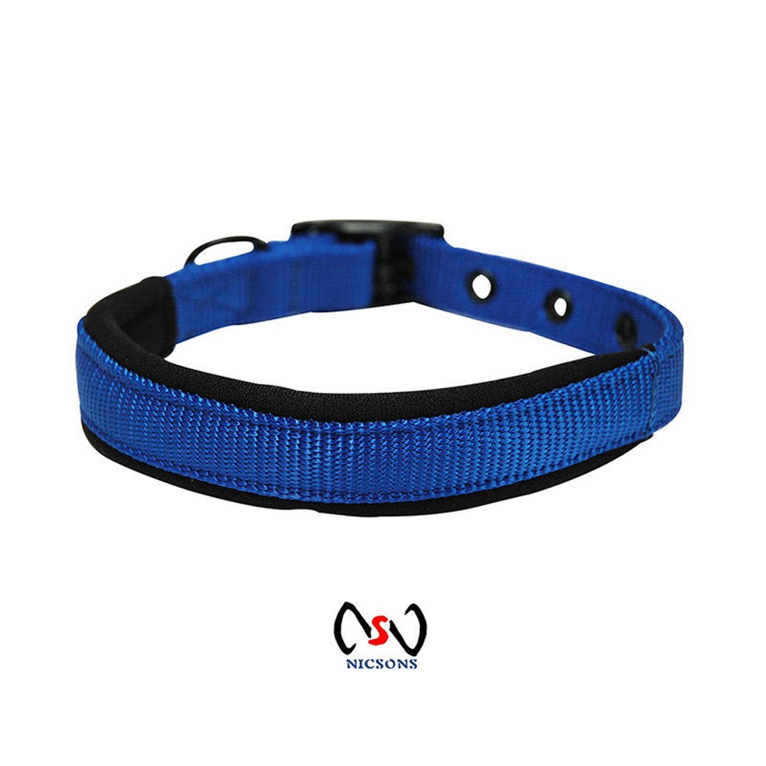 Yours Droolly Foam Dog Collar XLarge Blue
