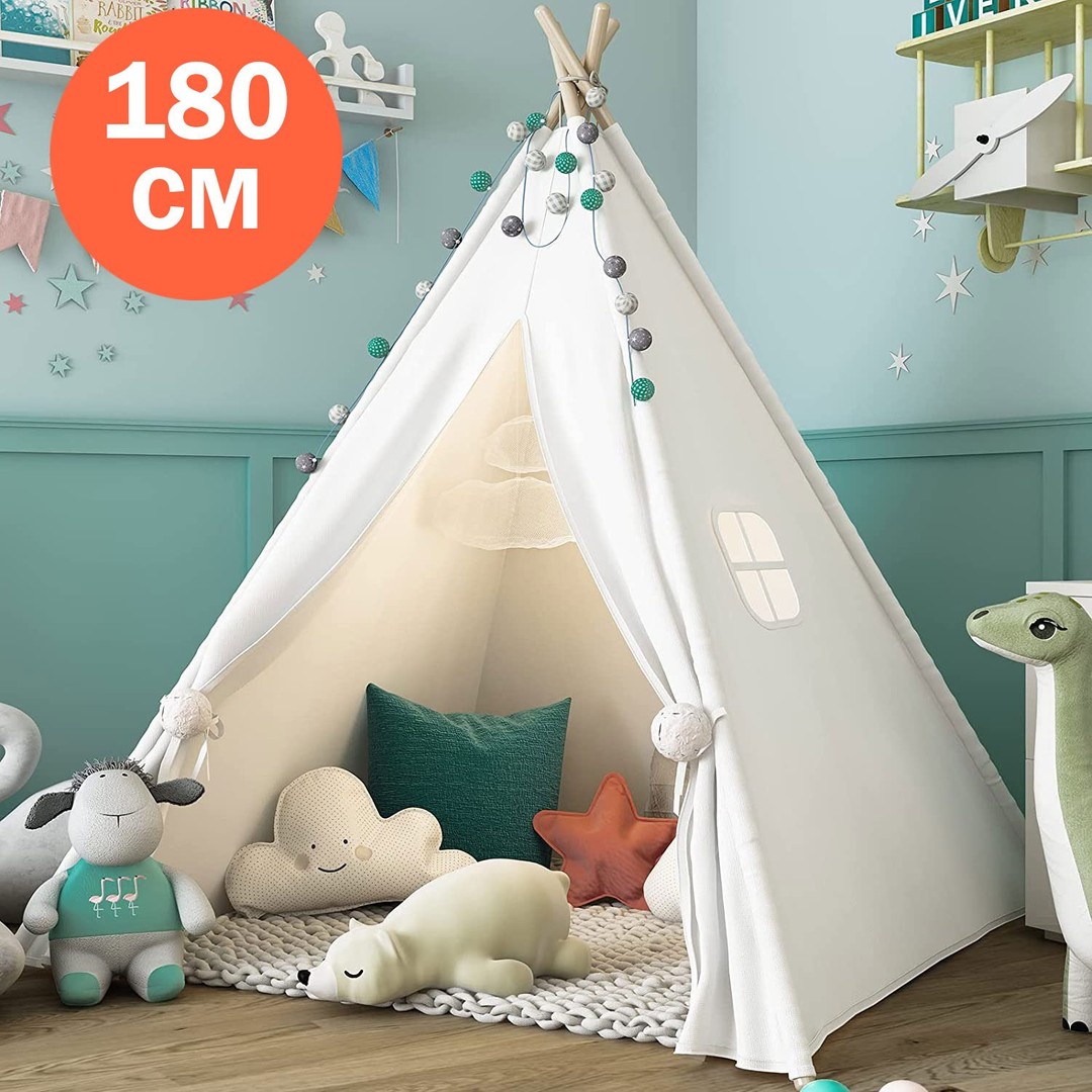 Zakka Portable Teepee Tent for Kids Indoor Ourdoor Playtent 180cm