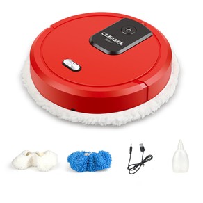 House Smart Mopping Machine Robot Vacuum Cleaner Full Automatic UV Spray Humidification-Red