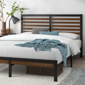 Zinus Bamboo and Metal Bed Frame Double Queen