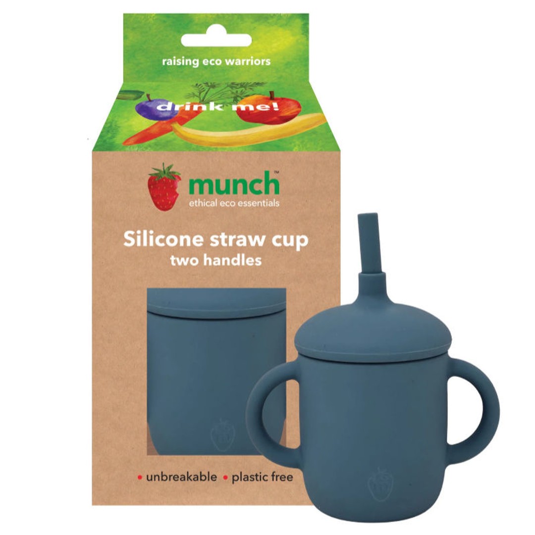 Munch Eco Silicone Cup with Handles - Assorted Colours