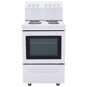 Vogue Freestanding Oven 60cm with Hotplates - Top Control - White