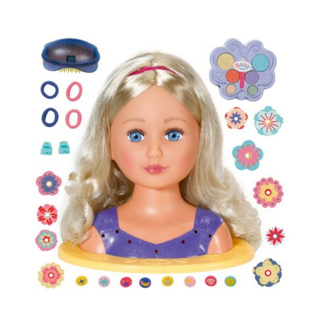 Baby Born Sister Doll Makeup & Hair Styling Head w/ 27 Accessories Toy Kids  3y+ | Baby Born Online | TheMarket New Zealand