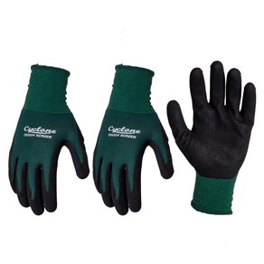 3x Cyclone Size XL Gardening Gloves Touch Screen Compatible Nylon Green/Black