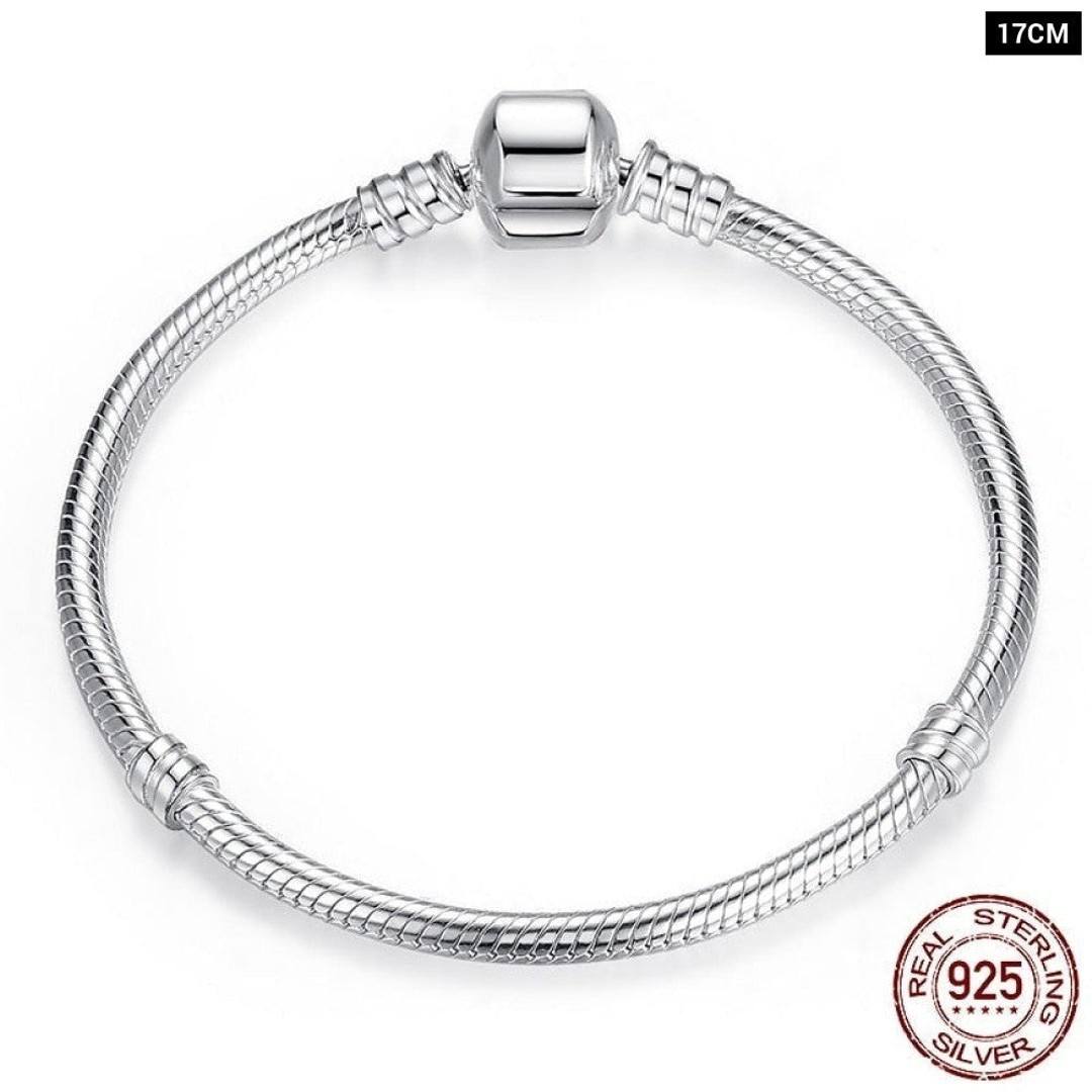 925 Sterling Silver Snake Chain Bracelet for Women