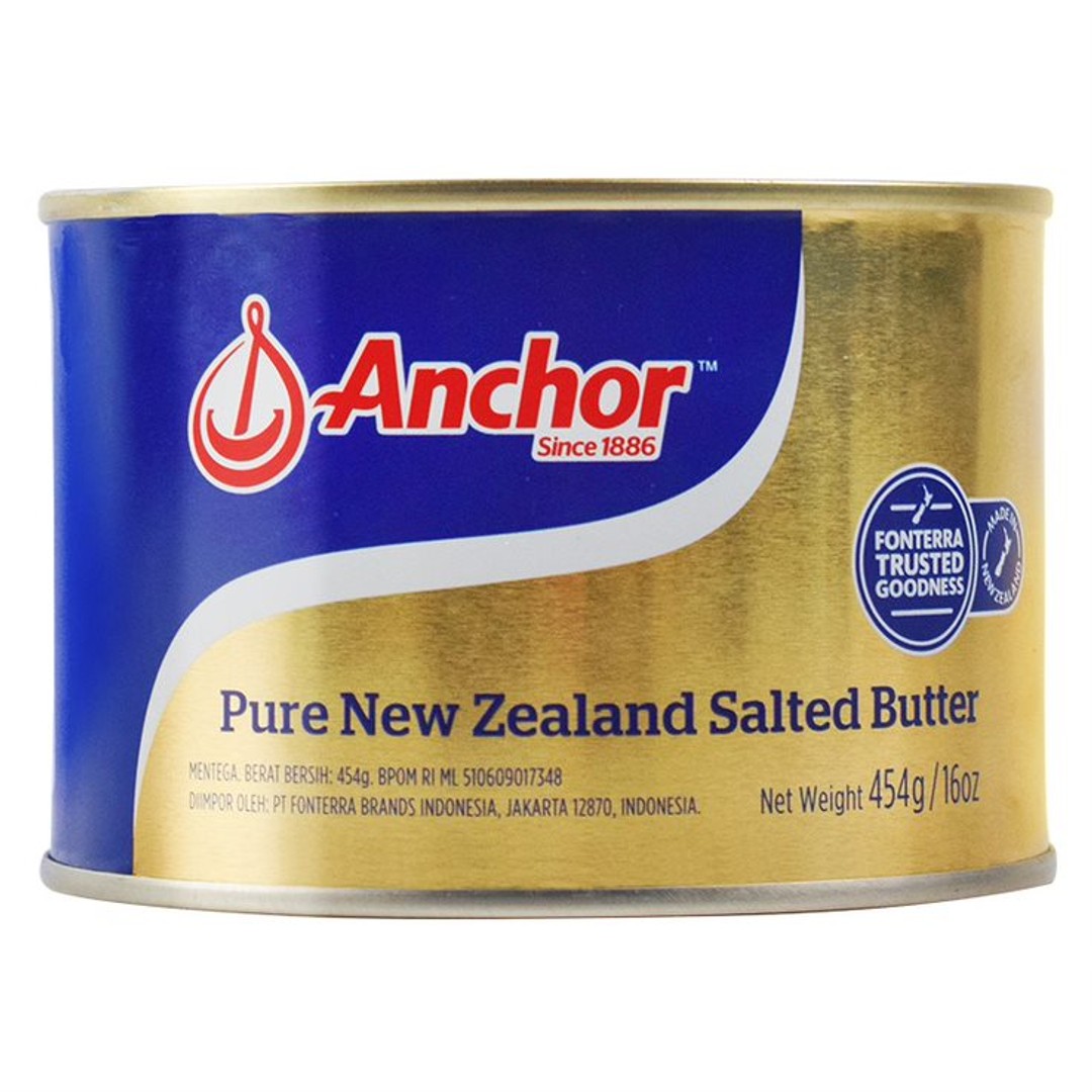 Anchor Pure New Zealand Salted Butter - 454g Tin (Ambient) TMK
