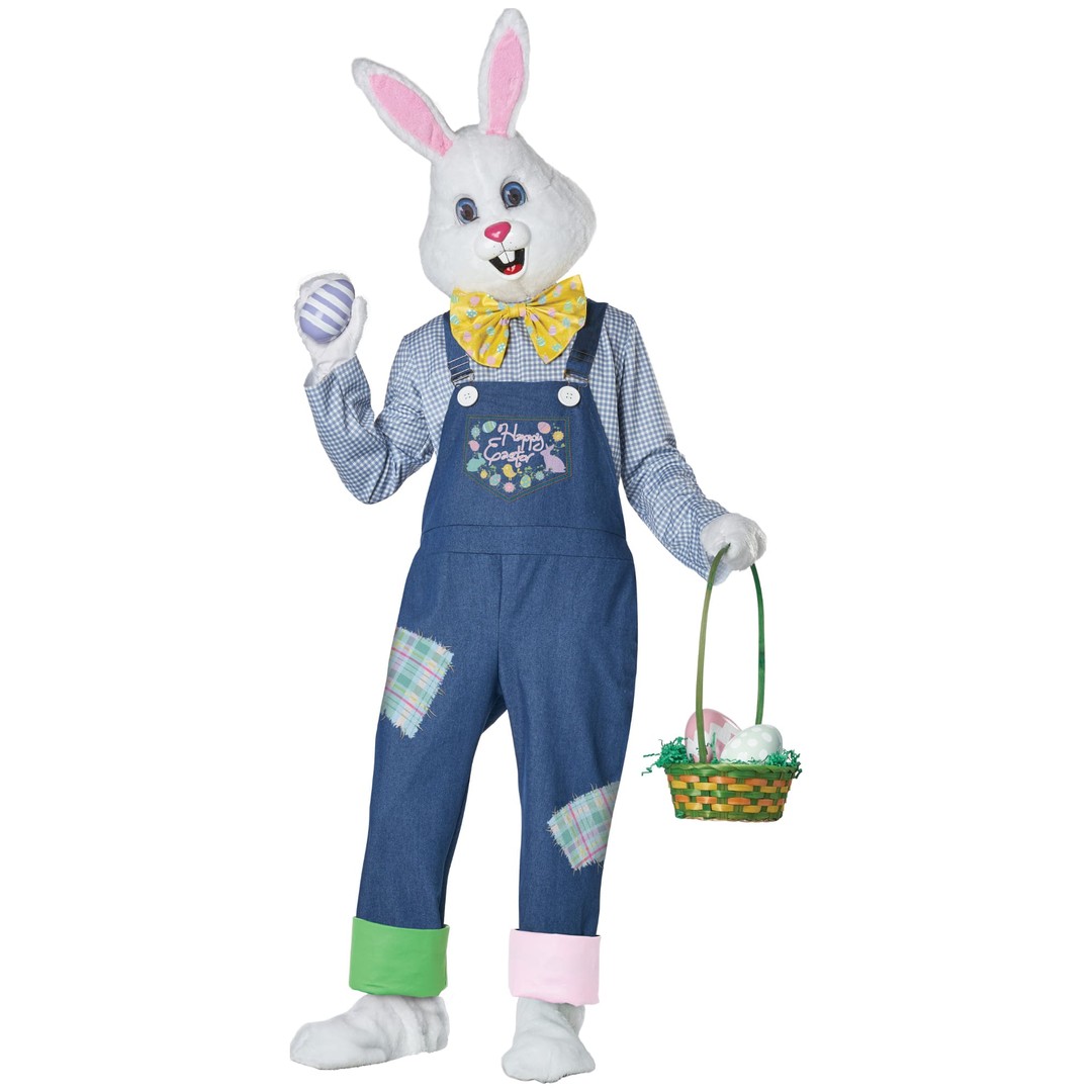 Costume King® Happy Easter Bunny Rabbit Deluxe Mascot Overalls Adult Mens Costume