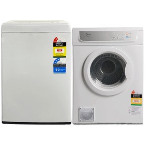 Midea Washing Machine Top Load 10kg & Vented Dryer 7kg Combo Deal