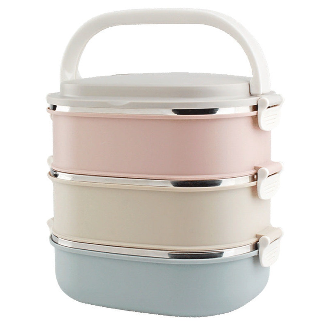 3-Layer 304 Stainless Steel Thermal Lunch Box