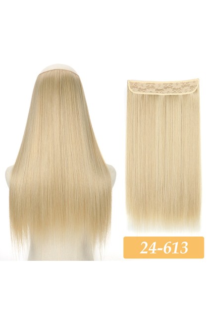 16 22 Hair Extensions No Clip In Color Mixing Blonde Black Gray Synthetic  Natural False Artificial Hair Piece For Women | BigFace Online | TheMarket  New Zealand