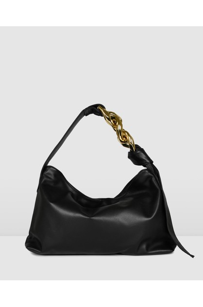 Jo Mercer Alva Shoulder Bag Black Leather | Jo Mercer Online ...