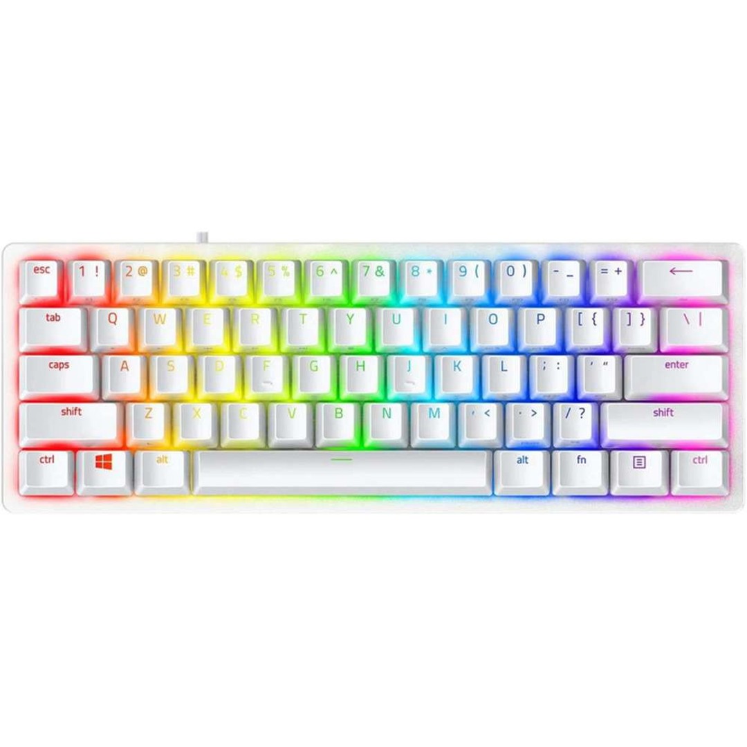 Razer Huntsman Mini 60% Gaming Keyboard - White, Clicky
