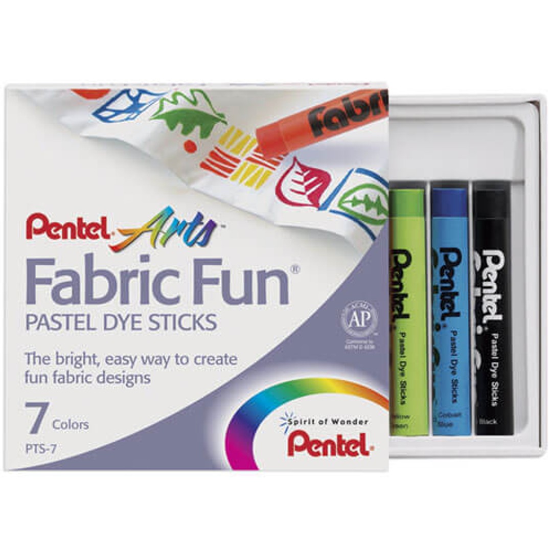Pentel Arts Fabric Fun Pastel Dye Sticks (7/box)