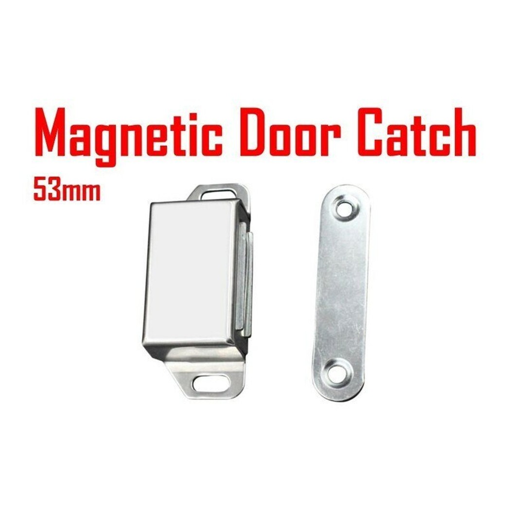 HES 53mm Magnetic Door Catches Stainless Kitchen Cabinet Cupboard Wardrobe