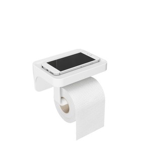 Umbra Flex SureLock Vacuum Seal Grip Toilet Paper Roll/Shelf White 16x12x8cm