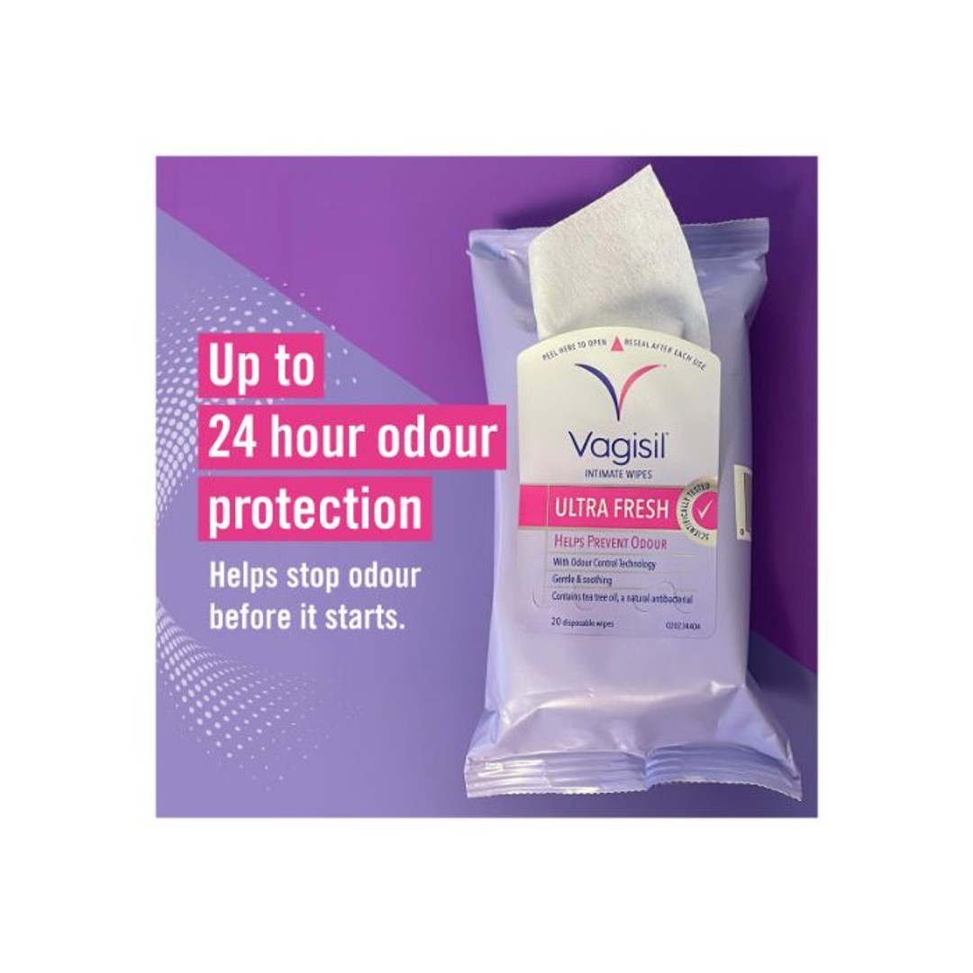 Vagisil Ultra Fresh Intimate Wipes, 20 pack, , hi-res
