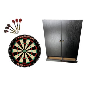Formula Sports Micro Band 3 and Tex Darts Black Cabinet with Storage Drawer