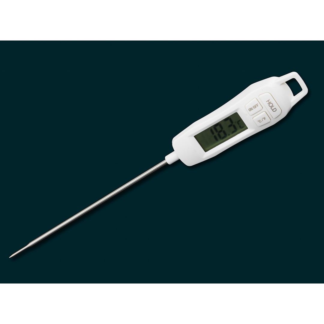 Savebarn Digital Food Thermometer Pin Style White with Sheath and Clip