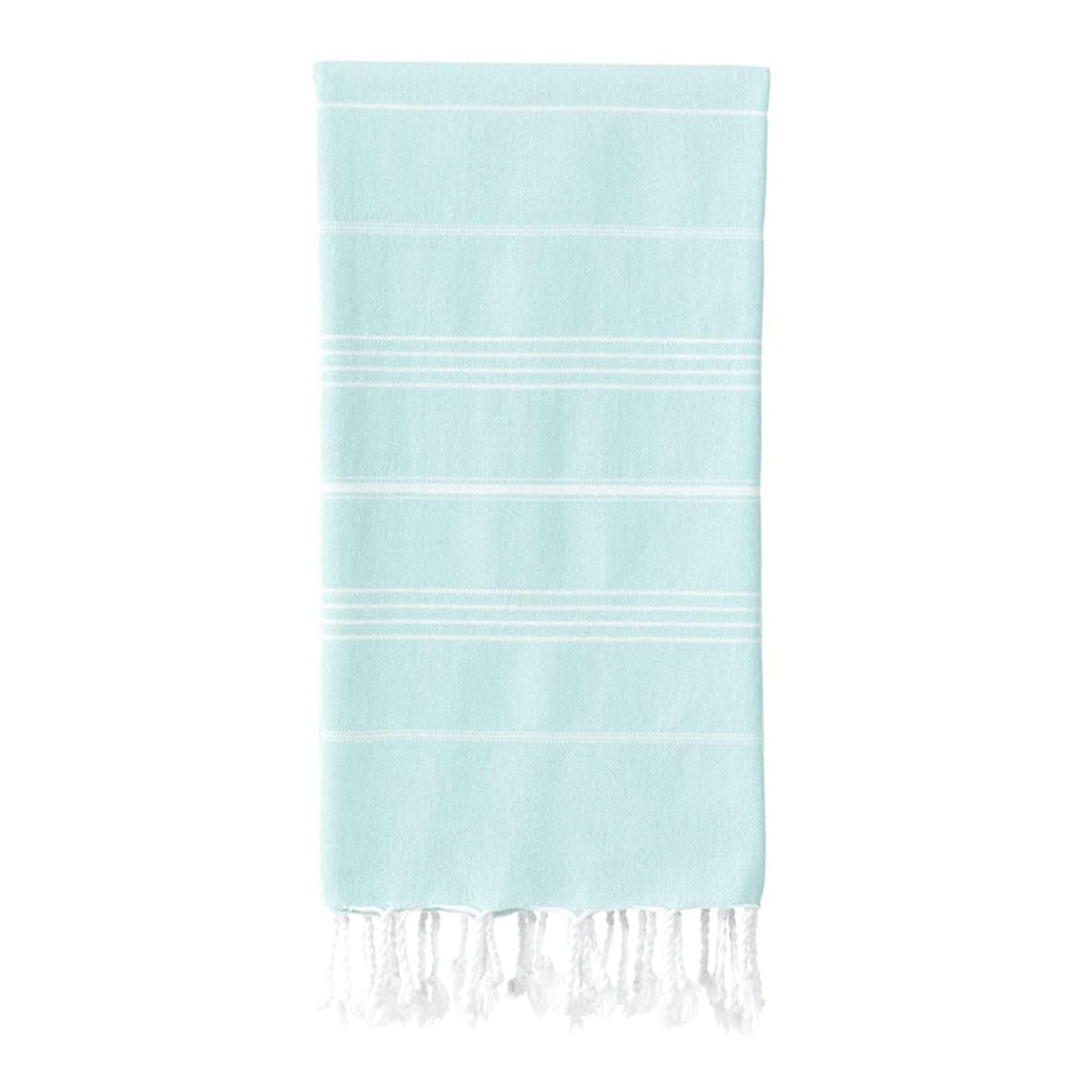 Cotton Beach Towel Quick Dry Towel for Bathing Swimming Travel Light Blue