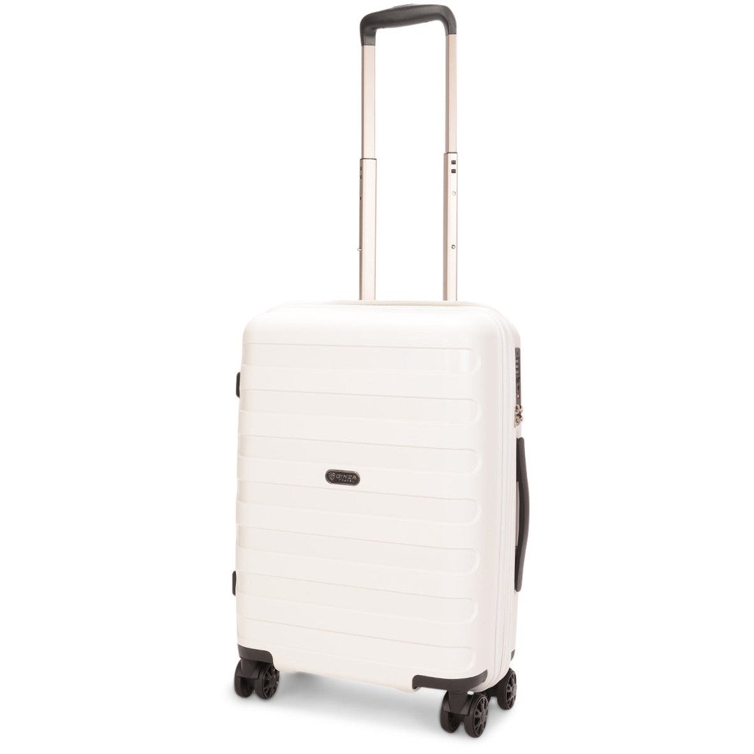 Ginza Harlow 56cm Hardside Carry-On Suitcase White