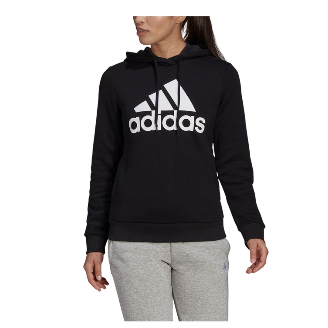 Adidas Women's Essentials Logo Fleece Hoodie - Black/White