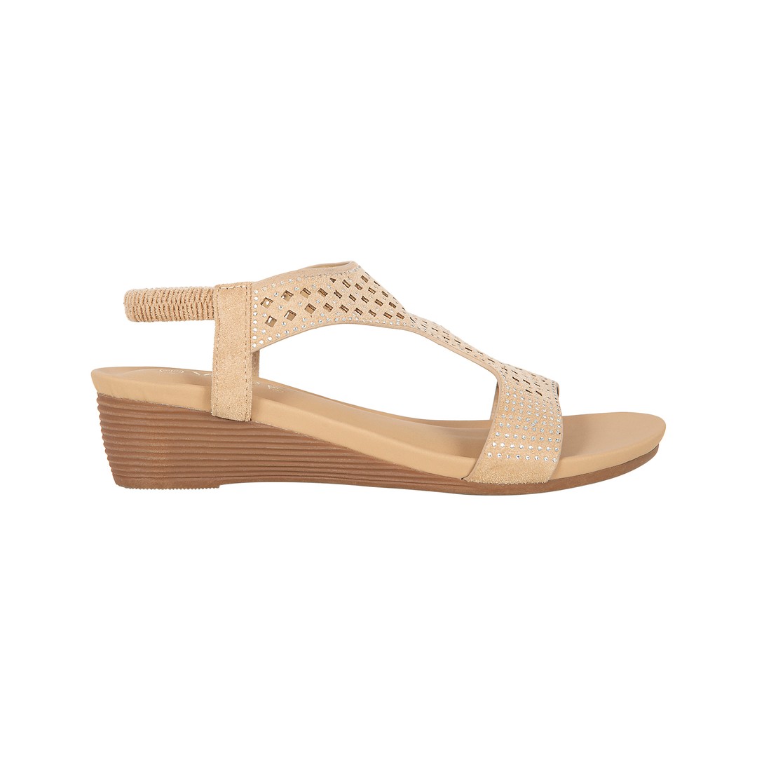 Wish By Vybe Women's Strappy Summer Sandal Wedge