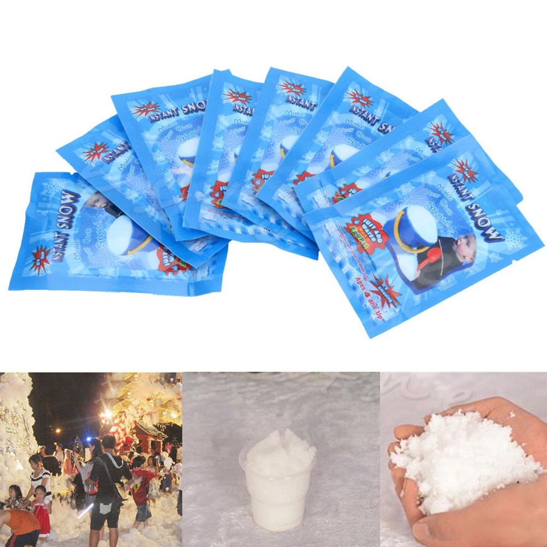10x Fake Snow Fluffy Super Absorbant Decoration For Christmas Wedding