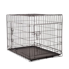 4Paws Dog Cage Pet Crate Cat Puppy Metal Cage ABS Tray Foldable Portable