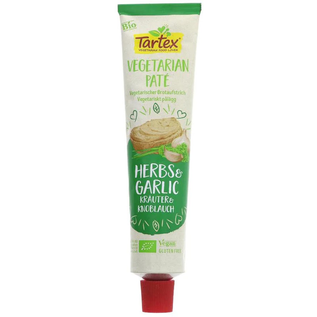 Tartex Organic Pate Tube - Herbs & Garlic