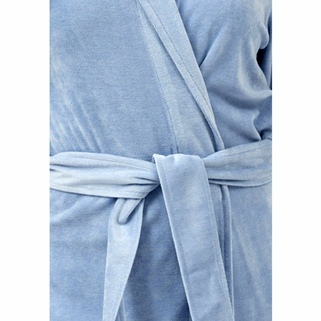 Belmanetti Asheville Bamboo Nicky Shawl Collar Robe 130cm, Royal Blue, hi-res
