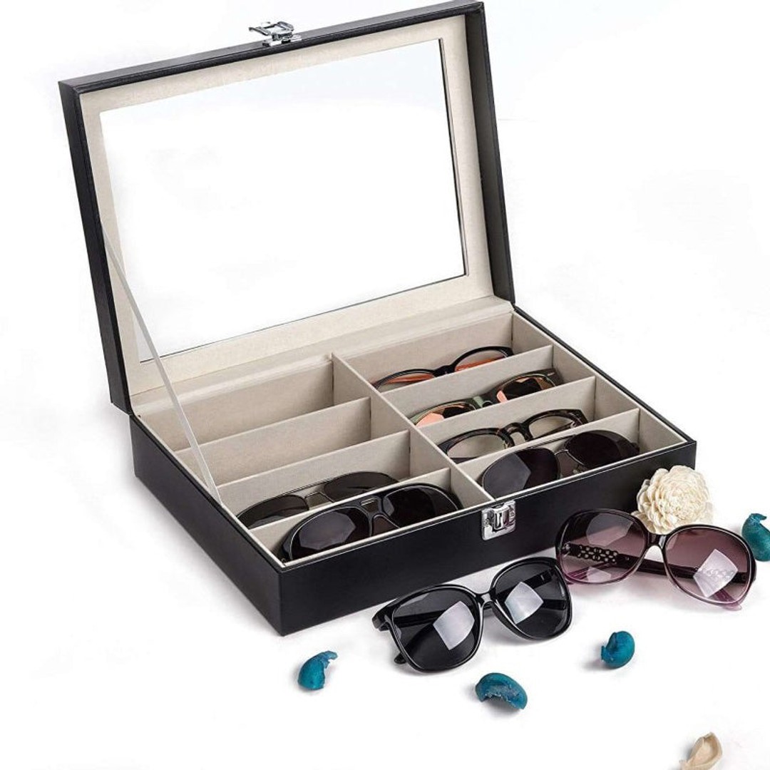 Sunglasses Case Organizer Eyeglasses Storage Box, , hi-res