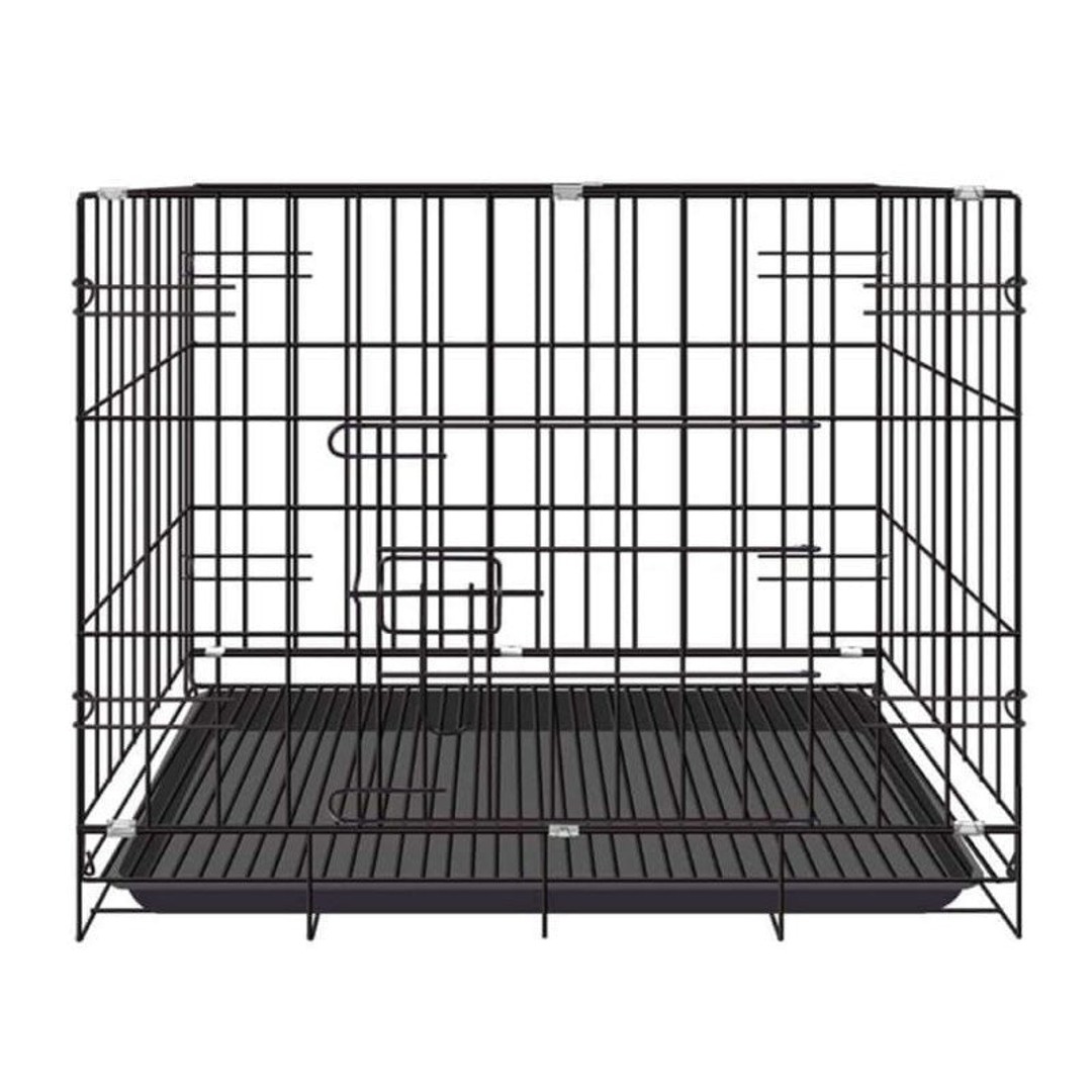 Dog Cage Crate Kennel Metal Pet Playpen Portable with Tray