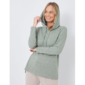 Womens Rivers Hooded Fluffy Leisure Top