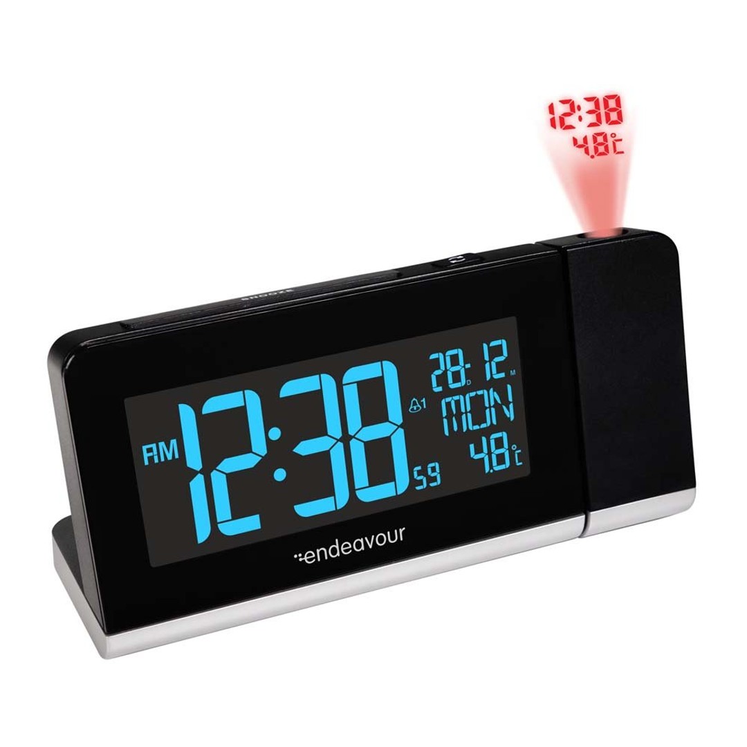 Endeavour Projection Clock with Indoor Temperature