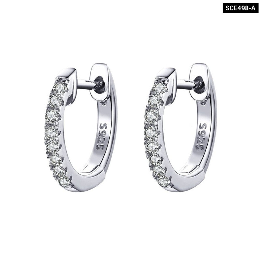 925 Sterling Silver Round Circle Hoop Earrings for Women | The Warehouse
