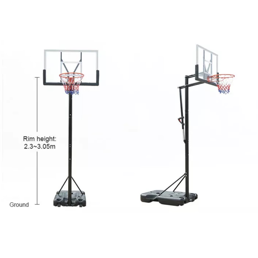 Adjustable Portable Basketball Ring Hoop Stand 3.05M 10FT