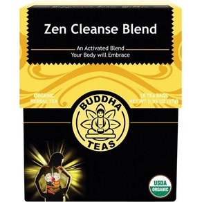 Organic Herbal Tea Bags (Zen Cleanse Blend), 18 Piece