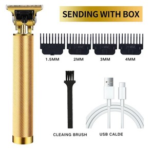 Cordless Hair Clippers Trimmer Shaving Machine-Gold