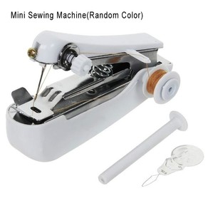 Portable Mini Manual Sewing Machine Portable Mini Travel PP Sewing Box Sewing Kits Set Cloth