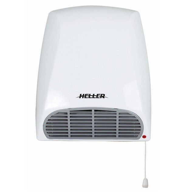 Heller 2000w Bathroom Toilet Fan Heating Heater 32cm W Pull Switch Wall Mounted 1 Day Co Nz - Wall Mounted Bathroom Heater Nz