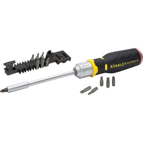 Stanley Fatmax FMHTO-62690 Ratchet Screwdriver Tool Kit w/ 12pc Bit Set Black