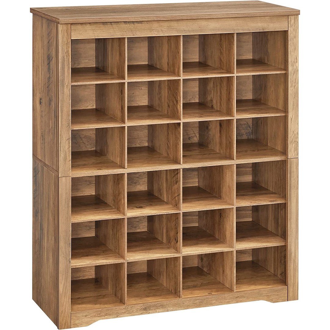 Vasagle Karla Shoe Storage 6 Tier Cabinet - Rustic Walnut, , hi-res