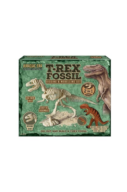Jurassic Era Volcanic Lost World T-Rex Fossil Digging and Modelling Set (2  in 1) | Jurassic World Online | TheMarket New Zealand