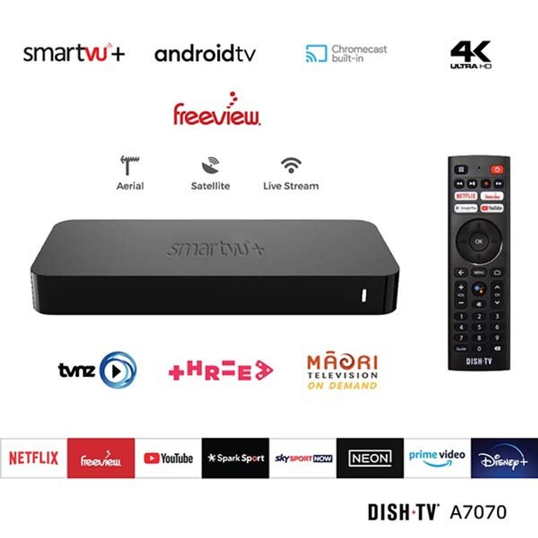 DishTV SmartVU+ Android TV receiver with Freeview